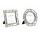 Tree Branch Small Picture Frame Set of 2 Cute Mini Photo Frame Set 1.75x1.75 in for Tabletop Display Desk Picture Frames Perfect for Home Decor Wedding Graduation Milestone Photos - Silver